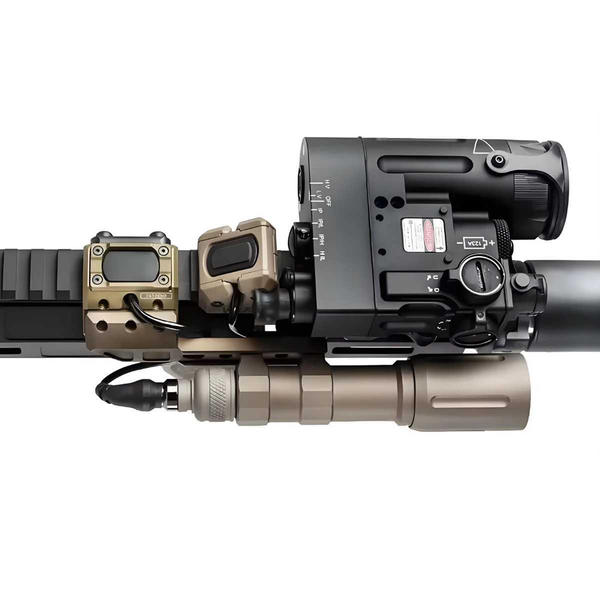MOD PL V2 Flashlight High 1300 Lumens Tactical Weapon Gun Light With Pressure Remote Switch Spotlight UNIT Hot Button Mount W250701