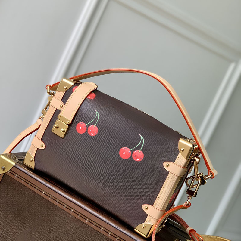 Mirror quality Shoulder Bag Sidee - Trunkk MM handbag Luxury Designer Bag Coated canvas genuine leather wallet 21CM Crossbody bag with Box LS02B1