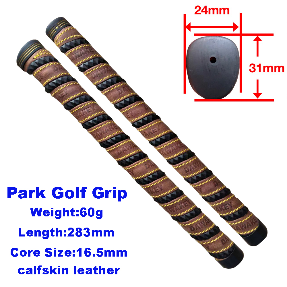 Cowhide Park Golf Grip Sewing Rust Winding Anti-skid manufacturers supply customer LOGO.