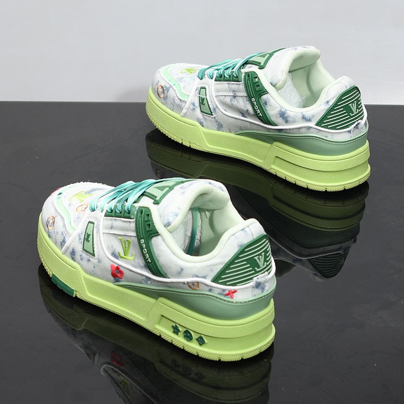 Designer Casual Shoes New Breathable Athleisure Comfortable Shoes Men's Platform Sneakers Trend Board Shoes Men Women Shoes White Blue Black Grey