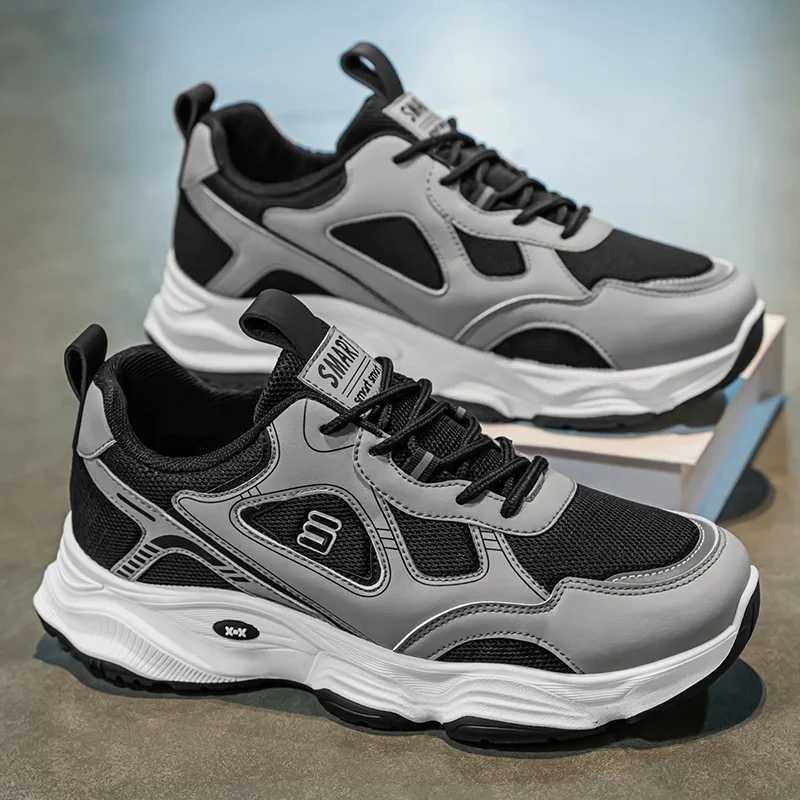 2025 Spring and Summer New Mens Shoes Thick soled Height Increasing Anti slip Wear resistant Running Sports and Leisure Shoes Z250702