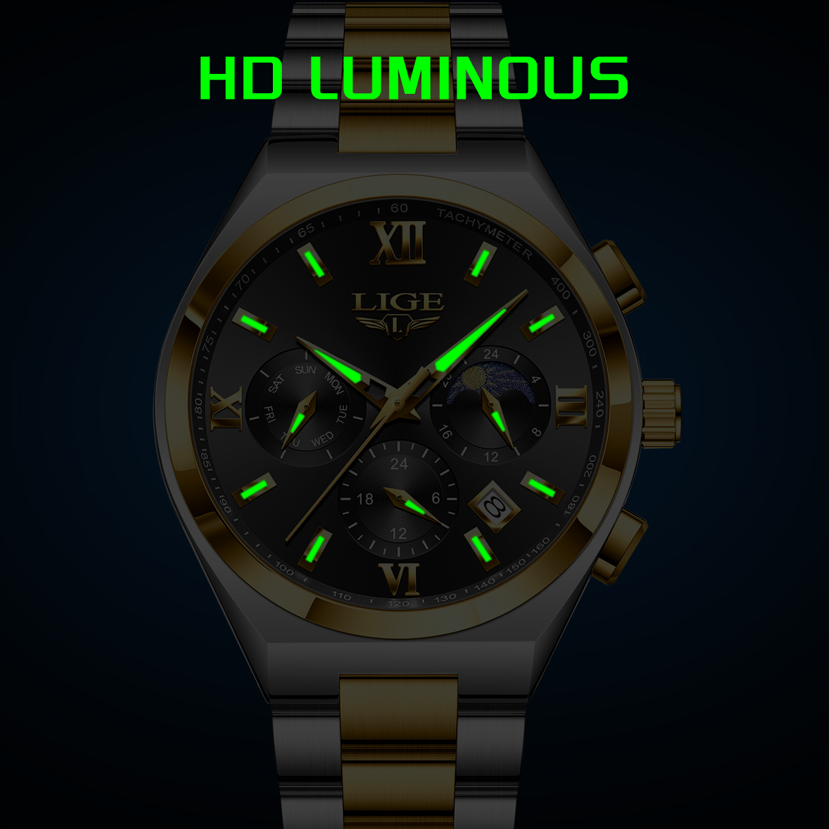 LIGE Quartz Watch Waterproof Watch Top Men Brand watch Universal Style Square Case Fashion Business Watch Holiday Gift Teen Watch Student Watch