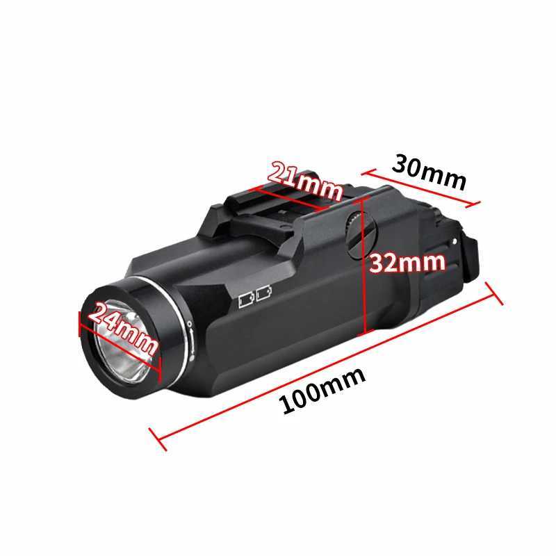 Tactical WADSN TR 9 Hunting Pistol Flashlight 1000 lumens High Power Strobe Scout Light For 1913 UNIV System Gear XJ250701