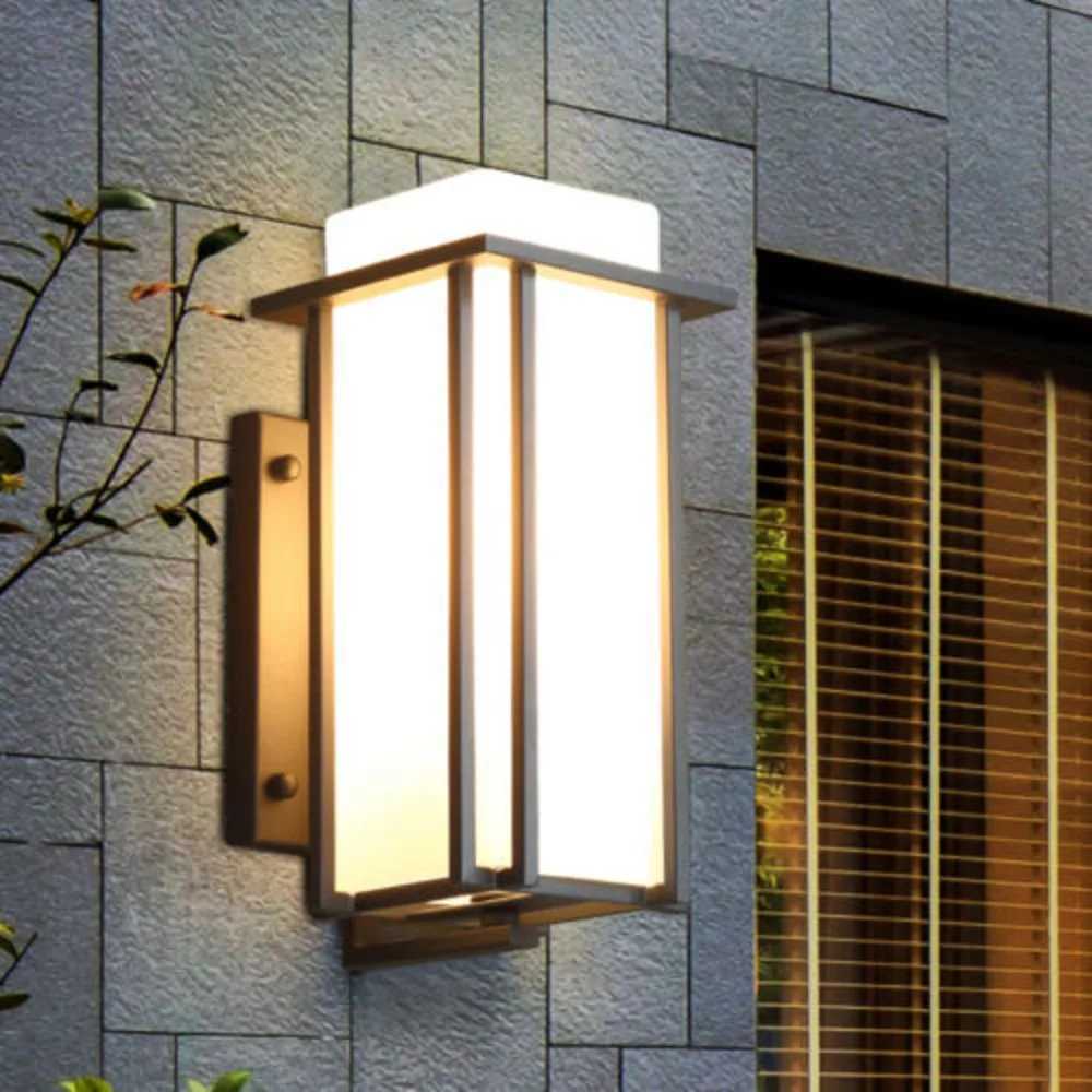Bymaocar 110v Elegant Simple American Iron Outdoor Wall Lamp Porch Lighting Wall Mounted Weatherproof Rustproof Fit 6-18 Area. XJ250624