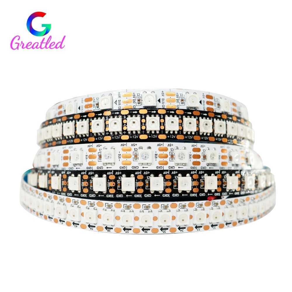 DC5V WS2812B 5050 RGB Smart Pixels LED Strip Light 30/60/74/96/144 LEDs/m WS2812 Individually Addressable LED Light IP30/65/67 W250701