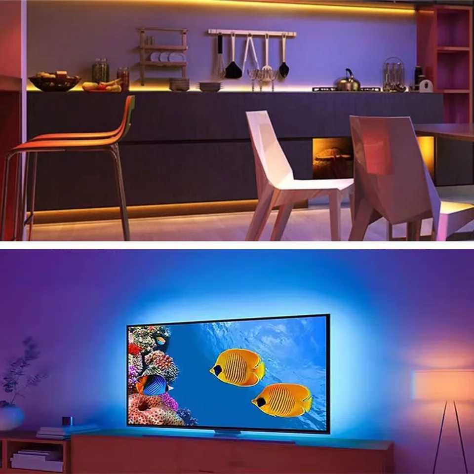 5V 3535 RGB LED Strip Battery operated (without battery) with USB socket suitable for TV backlighting Indoor Decoration W250701