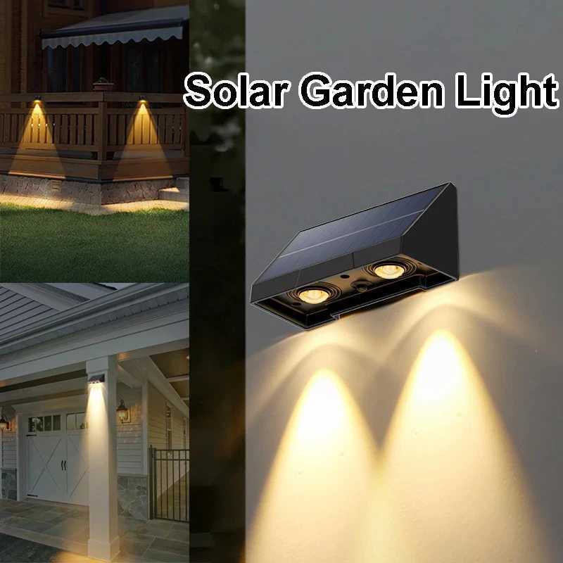 Solar Wall Light Outdoor Porch Lights Illumination Waterproof LED Lamp Bulb Automatic Lighting at Night for Garden Yard BalconyXJ250624
