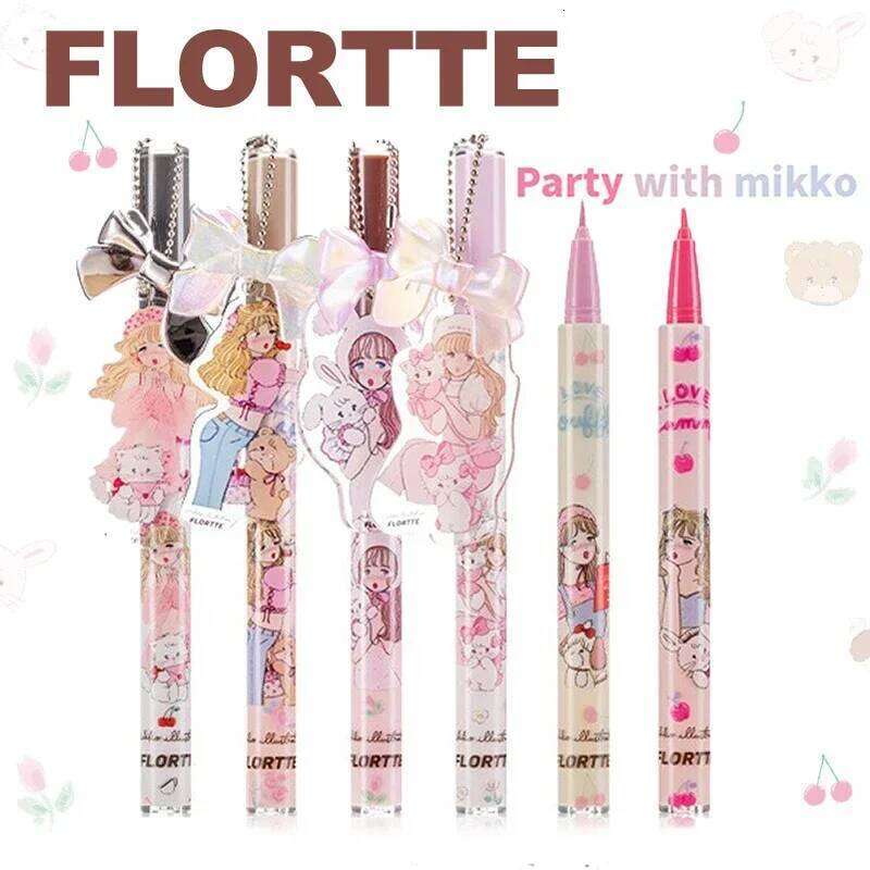 FLORTTE MIKKO ed Color Liquid Easy To Wear Eyeliner Eye Waterproof Lasting Quick-dry Liner Flortte Mikko Cosmetic X250702