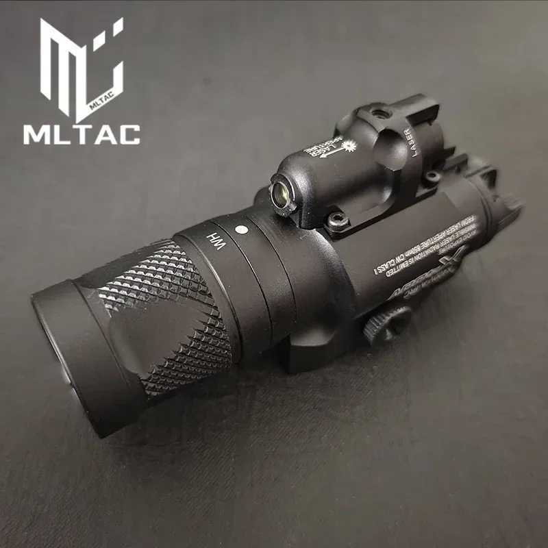 SOTAC Tactical Metal X400V X400U X400 Flashlight White LED/Red Laser/Strobe Hunting Weapon Hanging Scout Light Fit 20mm Rail XJ250701