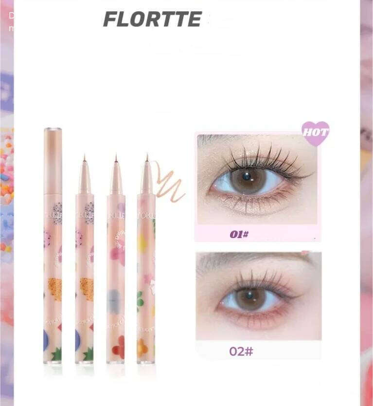Flortte Aegyosal Pencil Very Beautiful Series Shadow Liquid Eyeliner Pen Long-Lasting Waterproof Non-Sdge Eye Makeup X250702