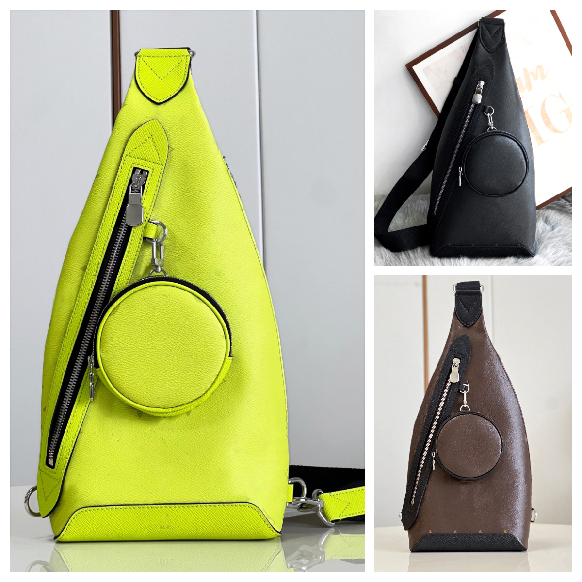 Duo Sling Bag Men's Designer Chest Bag Crossbody Bag Multi-functional Crossbody Riding Bag Neutral Sports Bag Cell Phone Bag Luxury Waist Bag