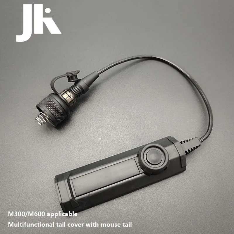 Tactical M300 M600 PLH V2 Flashlight Remote Pressure Switch Dual Function Control SF Plug Airsoft Hunting Scout Light Switch XJ250701