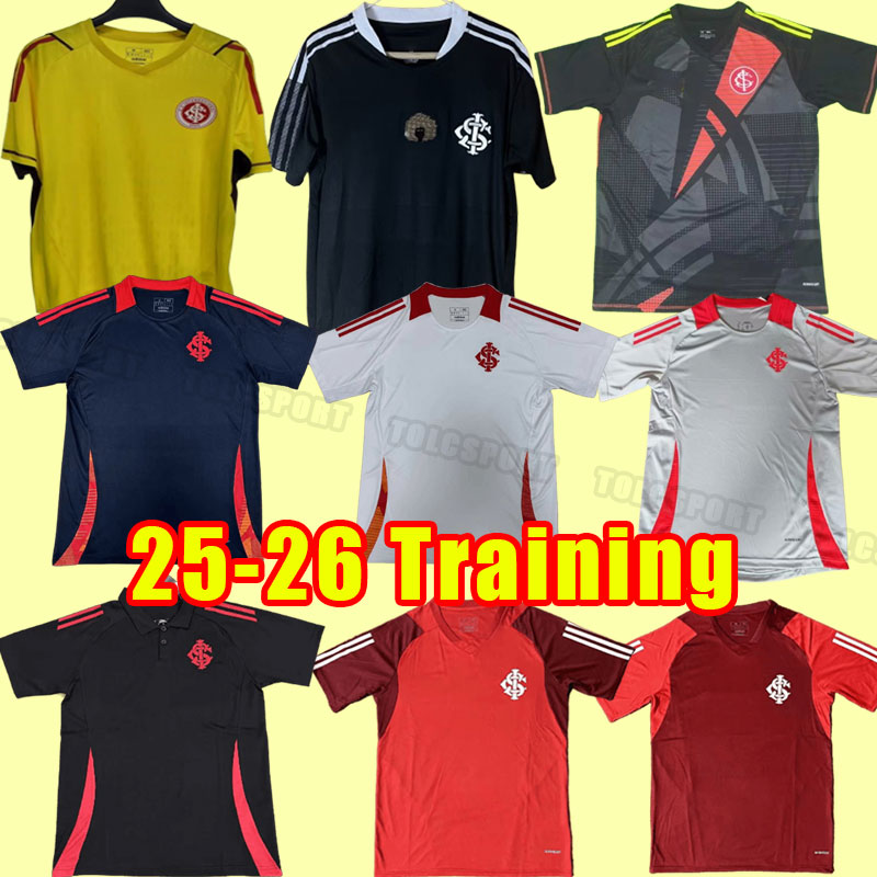 25/26 Sport Club Internacional soccer jerseys 2025 EDENILSON WANDERSON TAISON V.CUESTA R. DOURADO WESLEY D'Alessandro Football Uniform 2026 goalkeeper training polo