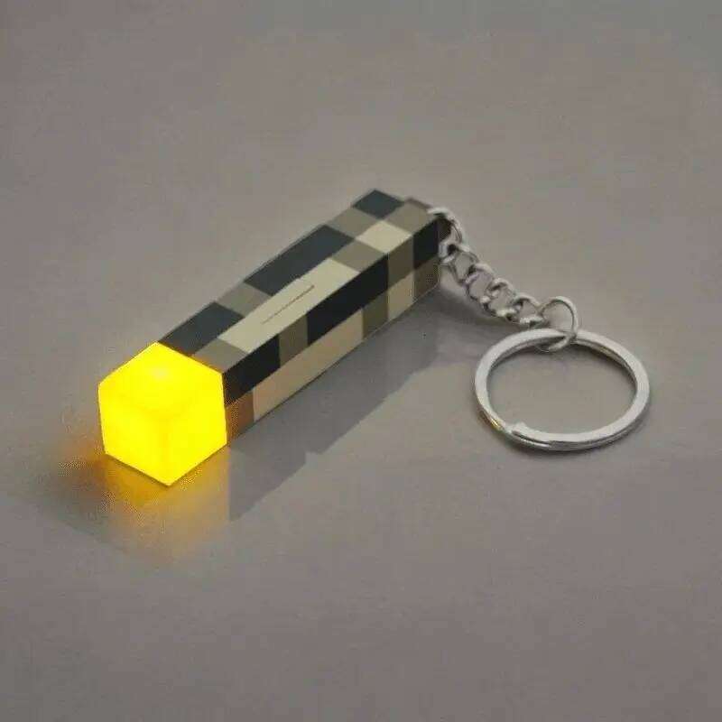 Creative Luminous Cube Keychain Backpack Hanging Pendant Game Keyring Student Bag Charms Decoration Birthday Gifts Free shipping
