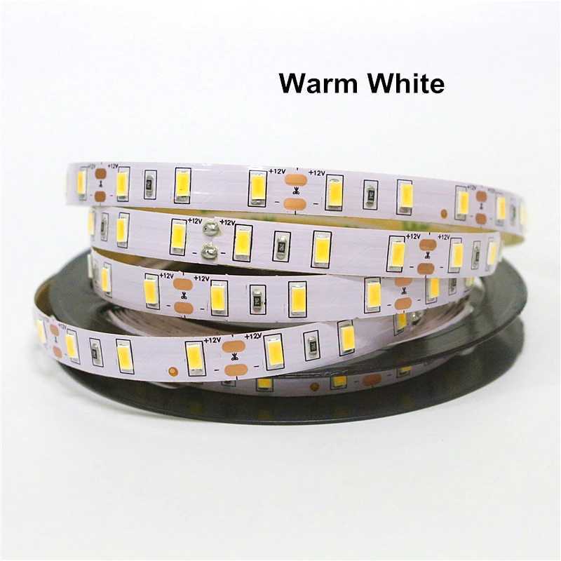 0.5m 1m 2m 3m 4m 5m 60leds/m SMD 5630 Flexible LED Strip Light 12V IP30 IP65 Waterproof LED Tape for Home KTV Bar Holiday Light W250701