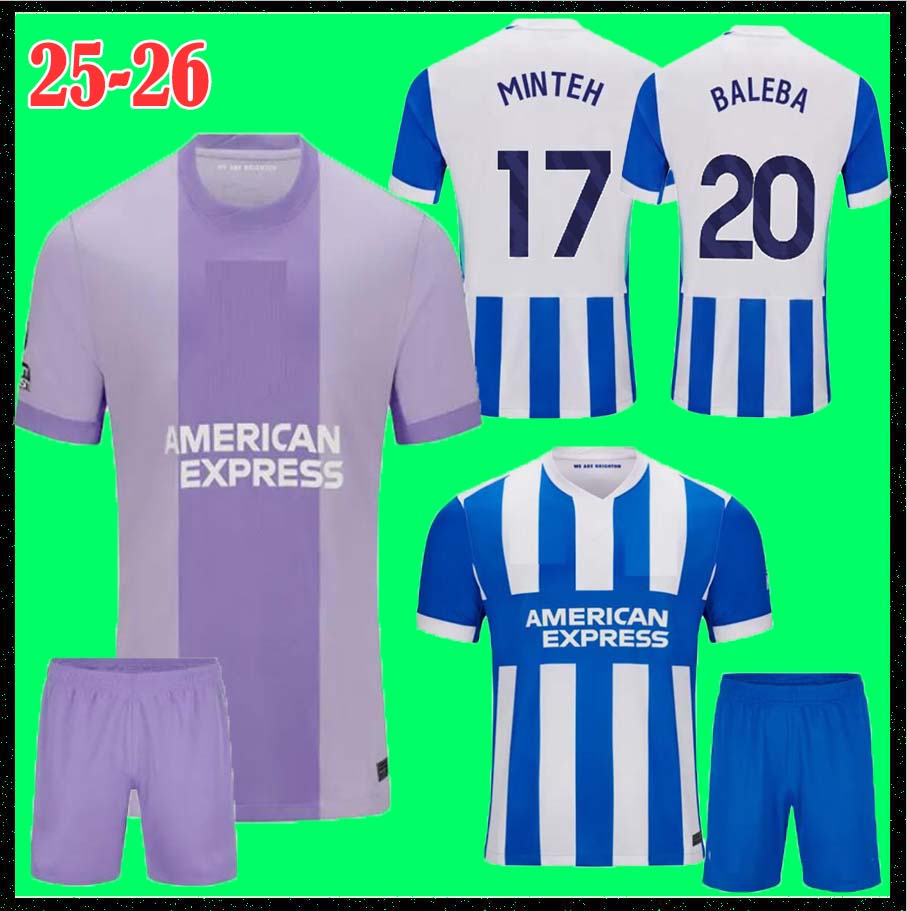 S-4XL 25 26 Brightons soccer jerseys JOAO PEDRO ANSU FATI NAUPAY ADINGRA VELTMAN GROSS BUON LAMPTEY GROSS MITOMA MARCH ESTUPINAN Uniforms 2025 2026 Men Football Shirt