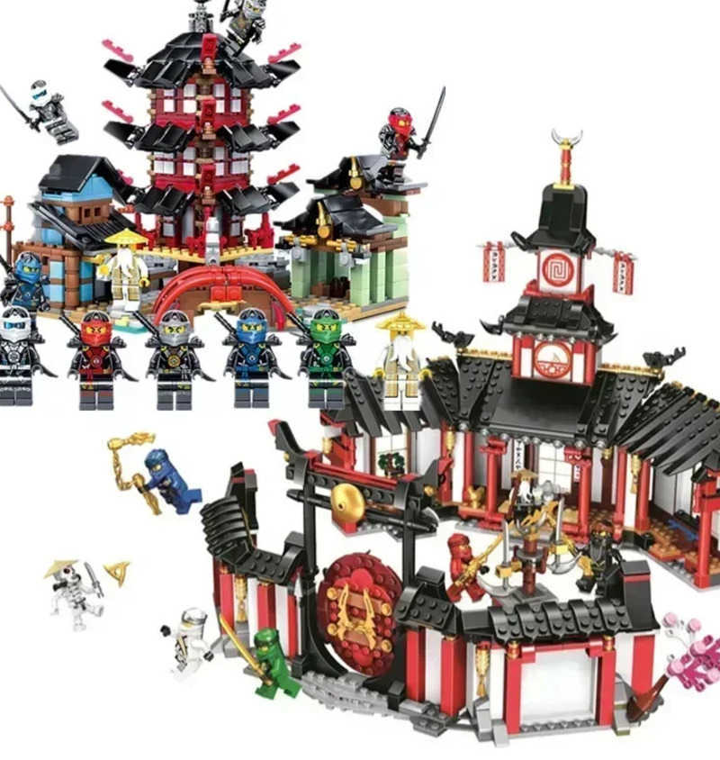 Monastery of Spinjitzu Airjitzu Temple Dragon Building Block Christmas Gifts Toys for Children L250627