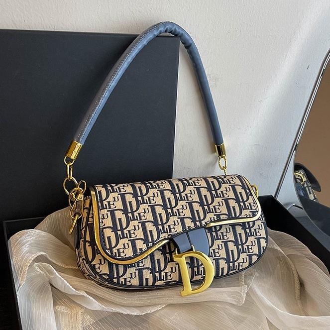 Free Shipping Designer Bag 2025 Shoulder Bag Saddle Bags Luxury Crossbody bag High Quality Women's handbag Purse Leather Print Underarm Bag Class