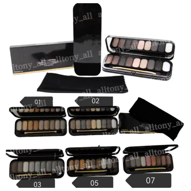 Makeup Eye shadow 9 Colors Shimmer Matte Eye shadow Palette With Brush Cosmetics 21g