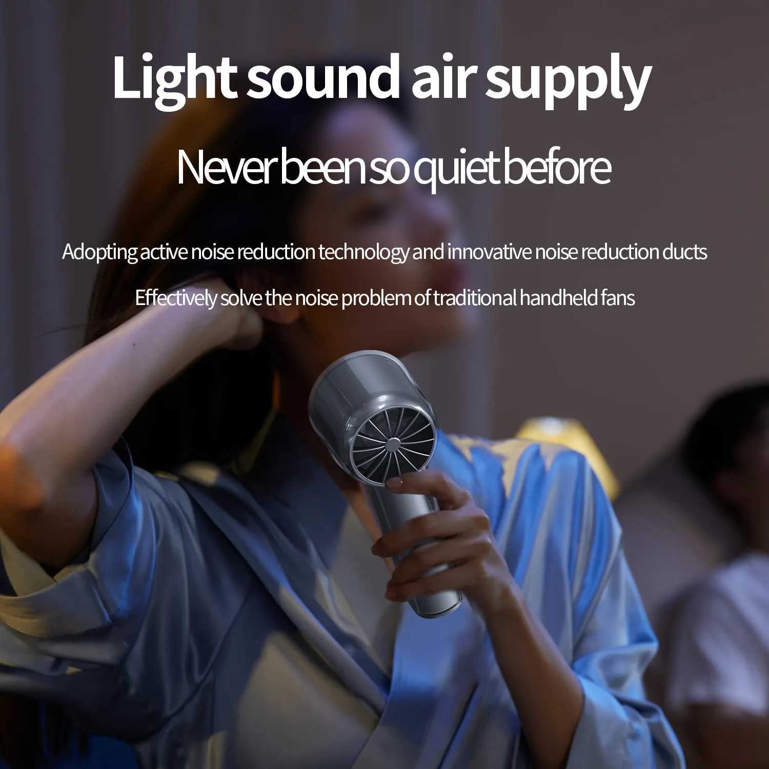 Portable Electric Fan Semiconductor Refrigeration Handheld Fan 3000mAh Rechargeable Cooling Fan Air Cooler Outdoor Ventilator T250702