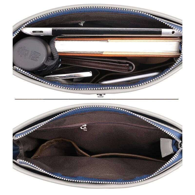 New Fashion Men Shoulder Oxford Men's Crossbody Bags Business Waterproof Short Trip Zipper Male Solid Color Messenger Bag