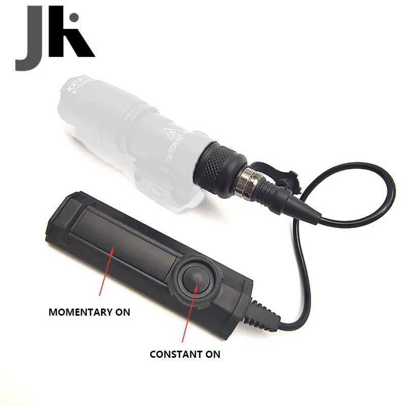 Tactical M300 M600 PLH V2 Flashlight Remote Pressure Switch Dual Function Control SF Plug Airsoft Hunting Scout Light Switch XJ250701