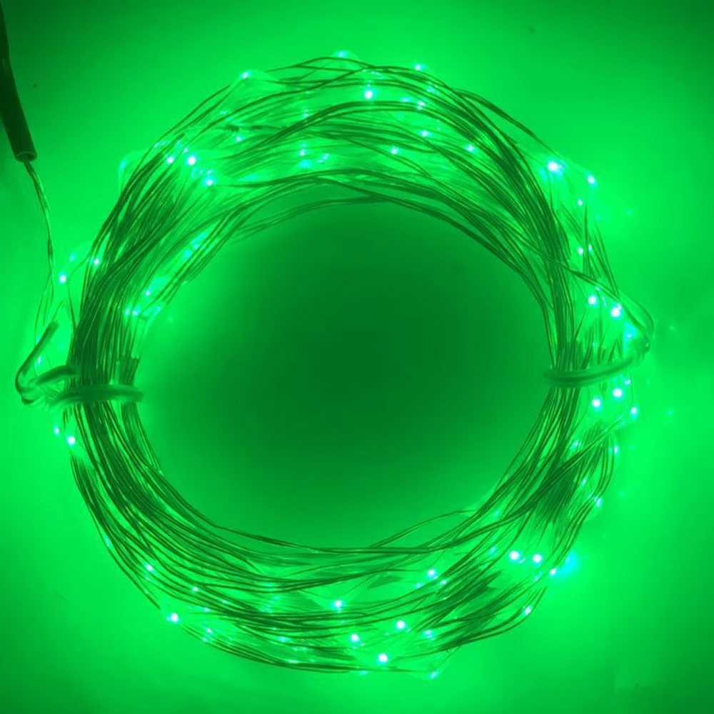 10M 5M 100 50 LED 3XAA Battery LED String Lights for Xmas Garland Party Wedding Decoration Christmas Tree Flasher Fairy Lights W250701