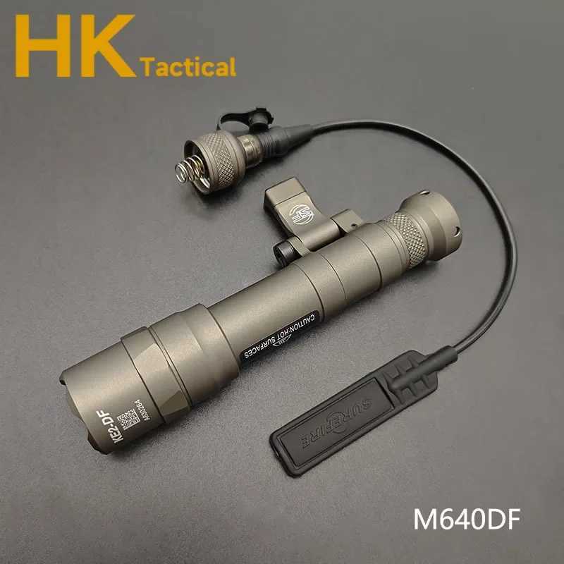 Sotac Tactical SF M640 M640DF Light M640V M340V M340C Flashlight Outdoor Rifle Airsoft Weapon Light LED Lanterna Fit 20mm Rail XJ250701