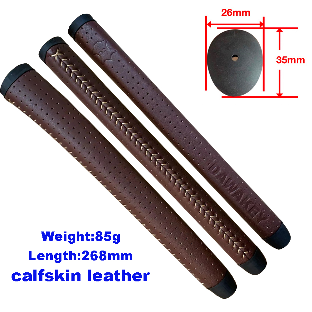 Leather golf club grip golf putter grip manufacturers supply customer LOGO.