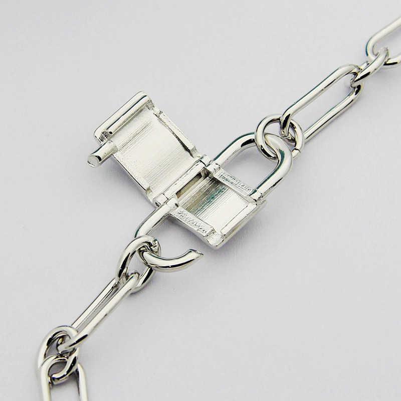 Letter Double Button Lock Head Thick Bracelet Women's Bracelet Classic Lock Head Bracelet Jewelry 250715