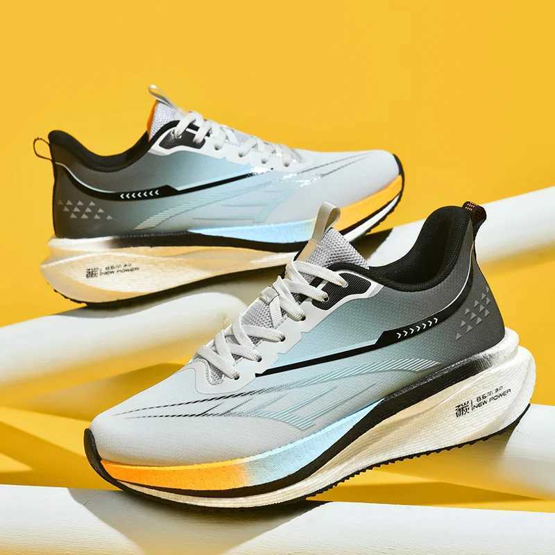 Men Running Shoes Woman Trainer Race Breathable Couple Sneakers Men Sneakers Lace Up Toe Cushioning Shoes for Men Carbon Plate Z250702