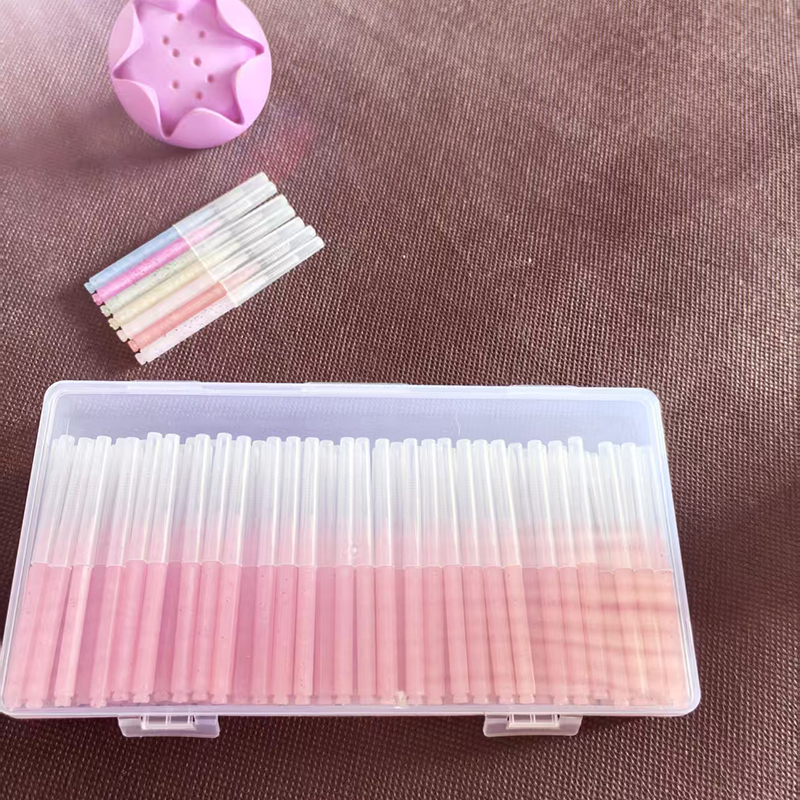 I-04 Crystal interdental brush i-type interdental brush ultra-fine soft fur interdental gap brush cleaning length 67mm compact and portable beauty too