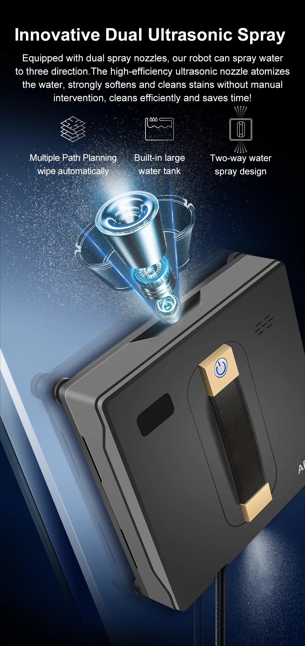 Remote Control Home Cleaning: Ultra Thin Vacuum Cleaner and Electric Window Cleaning Robot