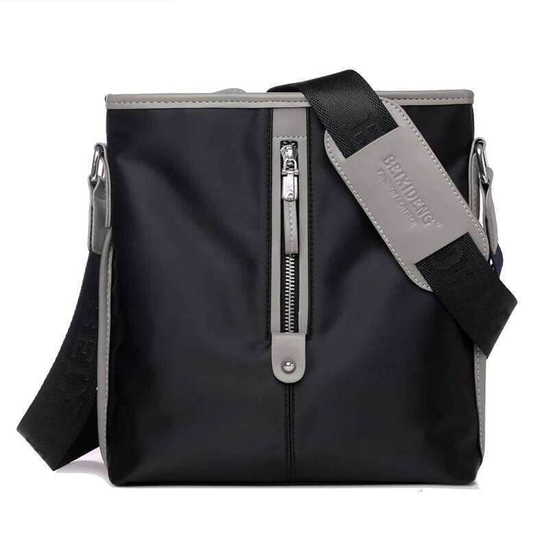New Fashion Men Shoulder Oxford Men's Crossbody Bags Business Waterproof Short Trip Zipper Male Solid Color Messenger Bag