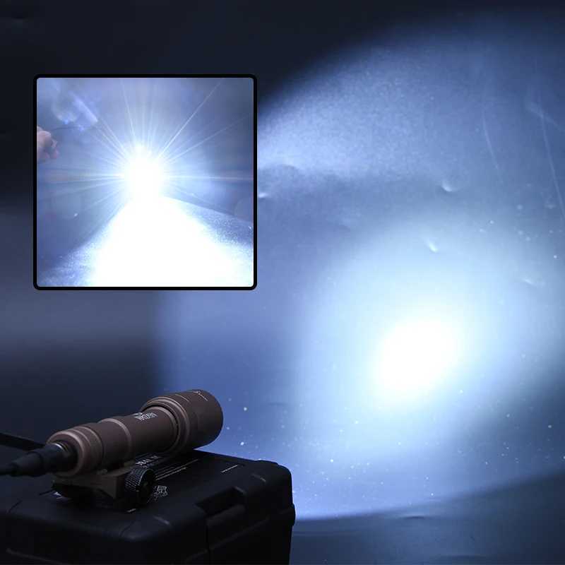 WADSN SF Surefire M600U Airsoft Flashlight Modbutton Set Tactical Lantern Torch AR15 Scout Rifle Gun Weapon LED Light For 20mm XJ250701