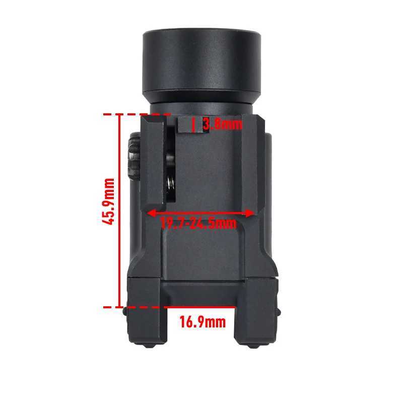 WADSN Zenitco KLESCH-1 1S GEN.2.0 Tactical Airsoft Flashlight Metal LED Rifle Weapon Scout Pistol Light Fit Hunting 20mm Rail XJ250701