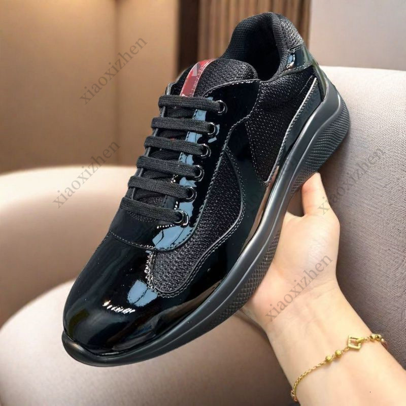 High-End Couple Fashion Men's designer shoes Casual Sports Sneakers Low-Top Breathable White Shoes Patent Leather Men's Shoes Women's s