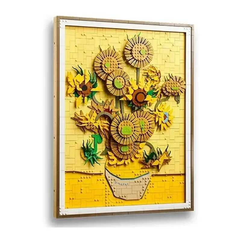 Hot Selling Items Van Gogh Sunflower Building Block Toy 21333 Decorative Collectible Ornaments for Y250701