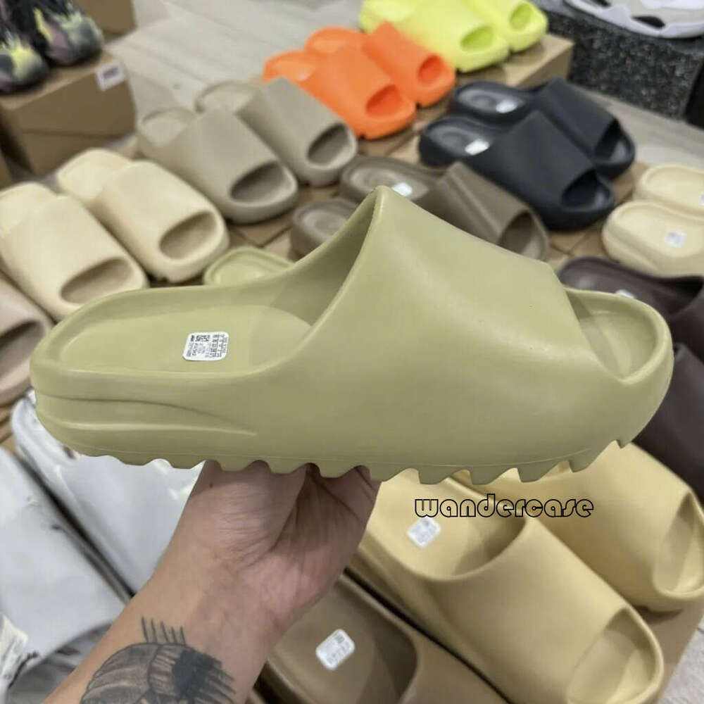 2025 Designer Slider Slippers Men Woman Sliders Vermillion Mineral Blue Onyx Pure Sandals Slide Slipper Ochre Bone Resin Clog Desert Slides Shoe 36-48 Size E57