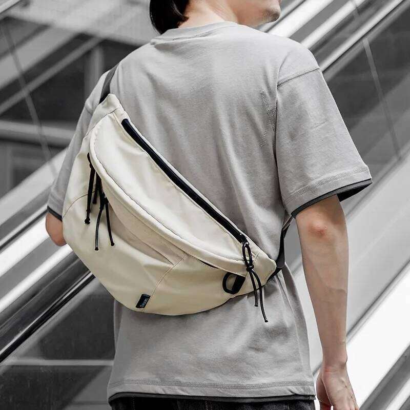MOYYI Multifunctional Oxford Waterproof Multi-layer Crossbody 9.7inch iPad Zipper Shoulder Bag for Men Women