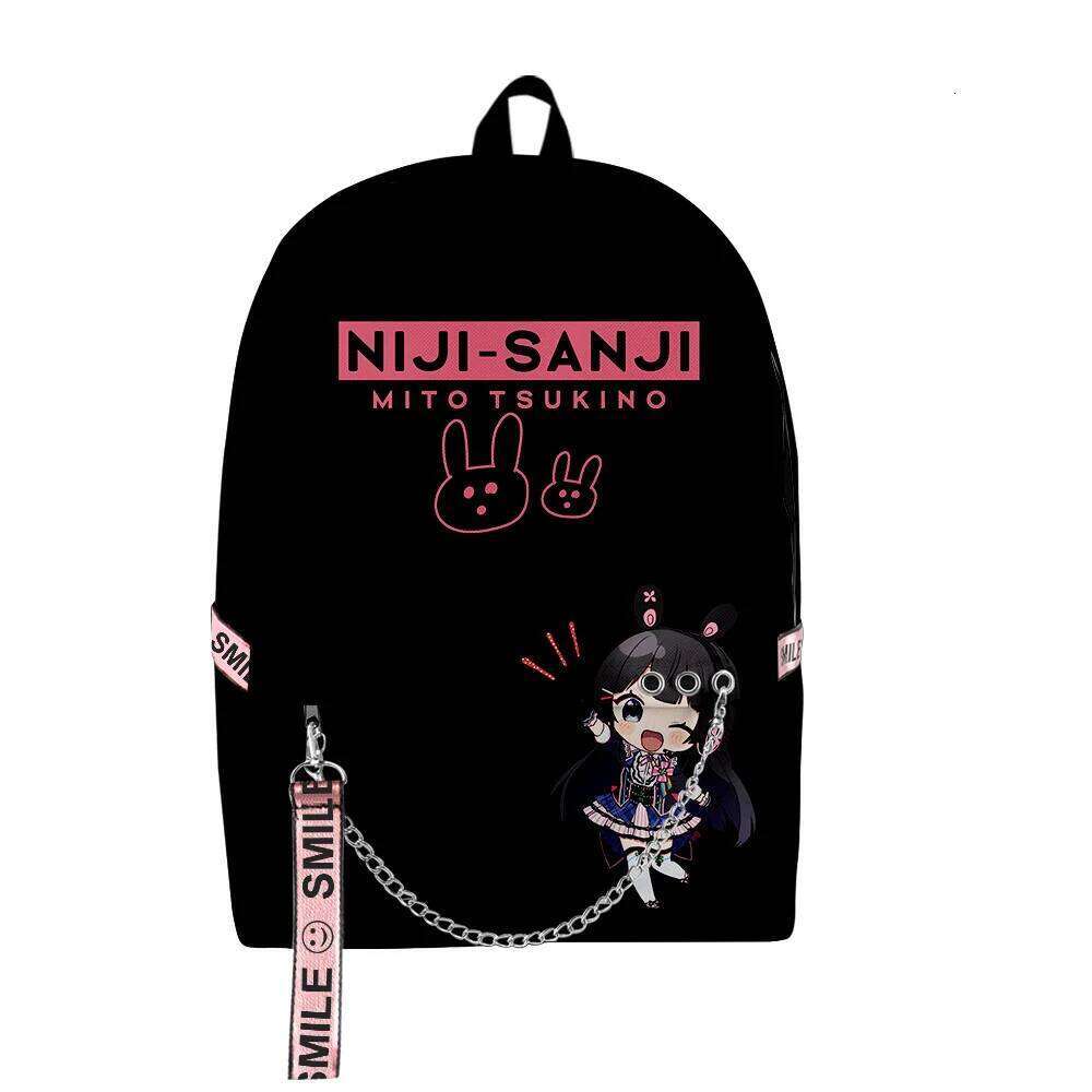 Fashion Novelty Tsukino Mito VTuber Anime 3D Print School Bags Unisex Oxford Waterproof Notebook multifunction Travel Backpacks