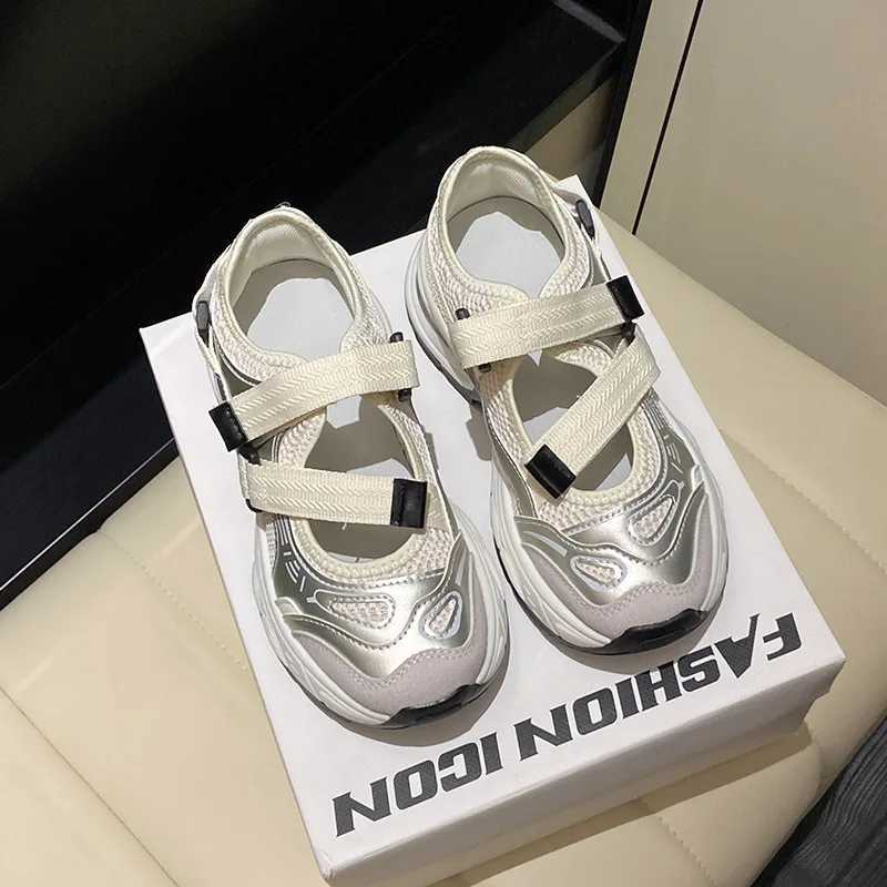Womens Sandals Autumn New Thick Sole Hollow Head Pah Color Sports Shoes Casual Fi Increase Breathable Non-slip Shoes XJ260702