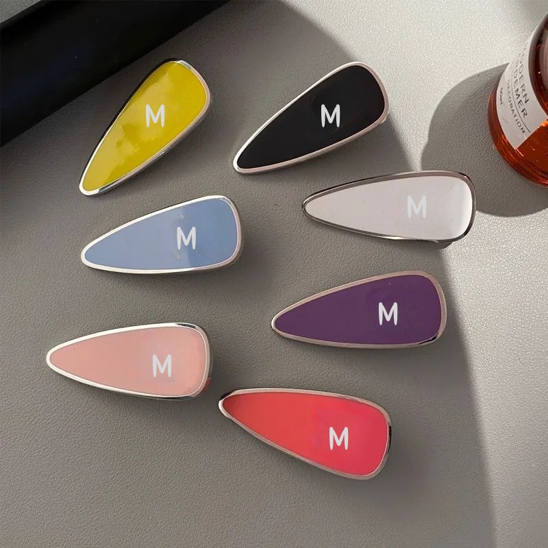 Multicolor Waterdrop Letter Hair Clip Women Girl Cute Letters Barrettes for Gift Party Fashion Hair Accessories