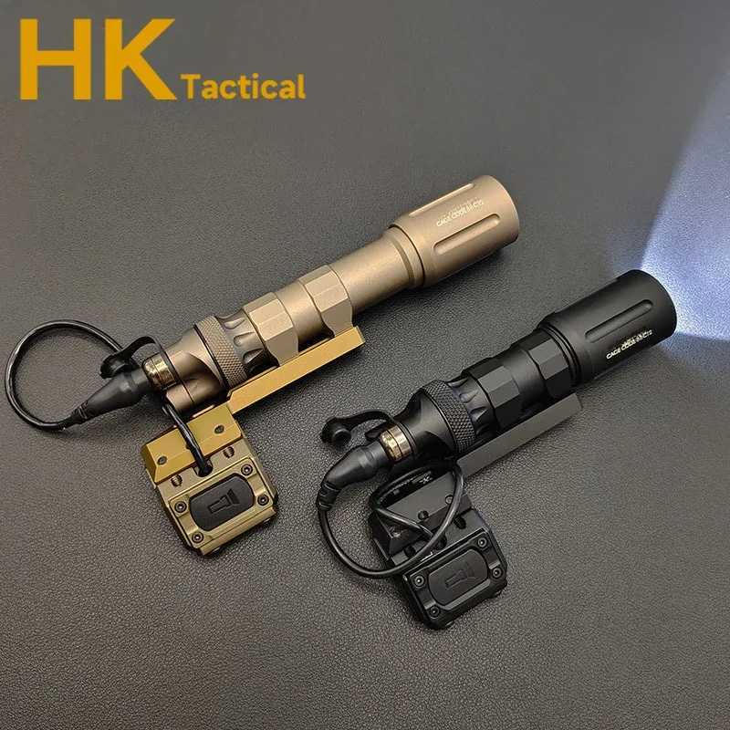 Tactical with Original Scout Light Metal Flashlight with Modbutton Switch Airsoft Weapon Light Offset Mount Hunting XJ250701