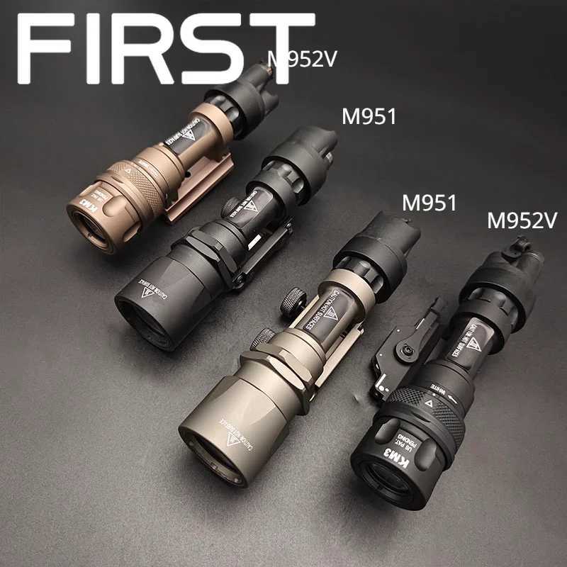 SOTAC Tactical Metal M951 M952V Strobe LED Surefir Flashlight With M93 QD Mount Weapon Light 20mm Picatinny Rail Airsoft Hunting XJ250701