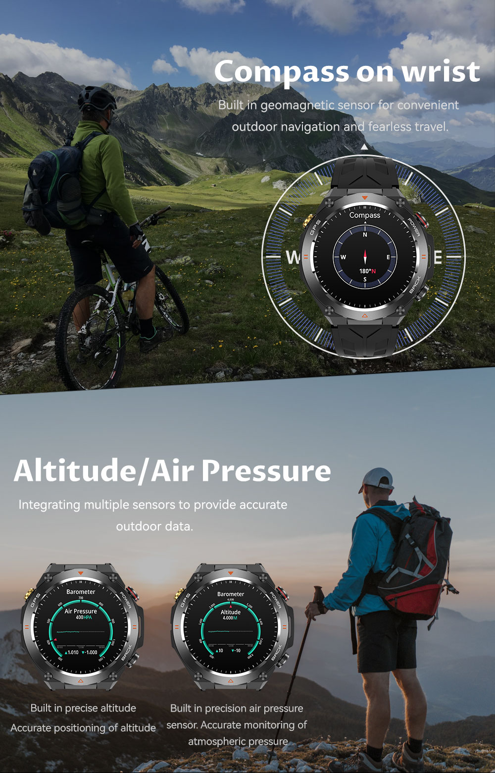 KC82 Unisex Smartwatch for Men and Women with GPS Tracking, Heart Rate Monitoring, and Call Features