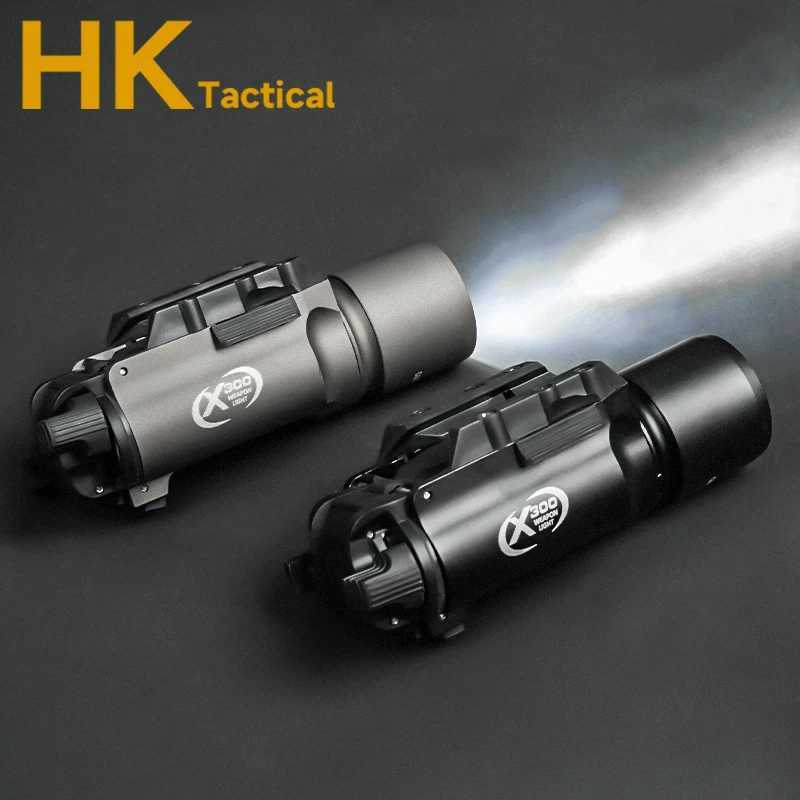 SF X300 X300U M600 M300 Tactical Scout Light Momentary/Constant HK416 AR15 G17 G19 Hunting Weapon Flashlight for 20mm Rail XJ250701