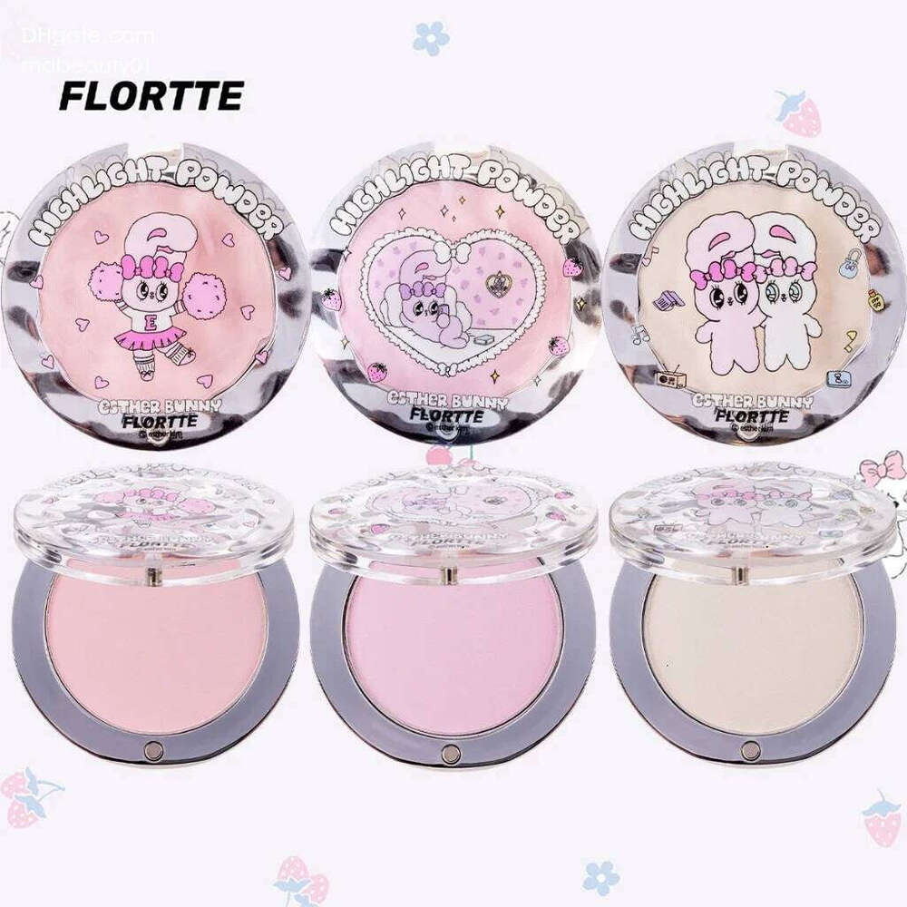 FLORTTE Esther Bunny Single-Colour Highlighter Powder Matte Brighten Contour Palette Face Makeup Cosmetics X250702