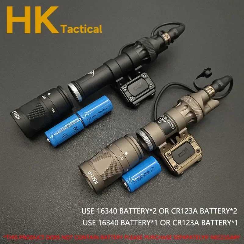 Tactical Scout Light M300V M600V LED White Strobe Flashlight Remote Pressure Switch for Hunting Rifle Fit 20MM Picatinny Rail XJ250701