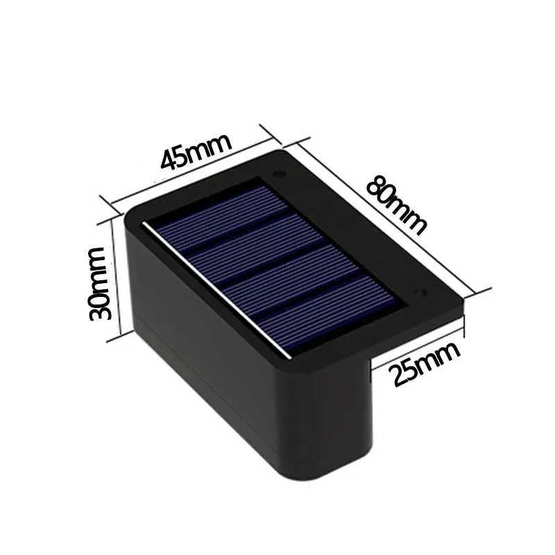 1/2/4PCS Solar Wall Lights Outdoor Waterproof Garden Step Lighting for Yard Fence Stair Pathway Decoration Outside Solar Lights XJ250624